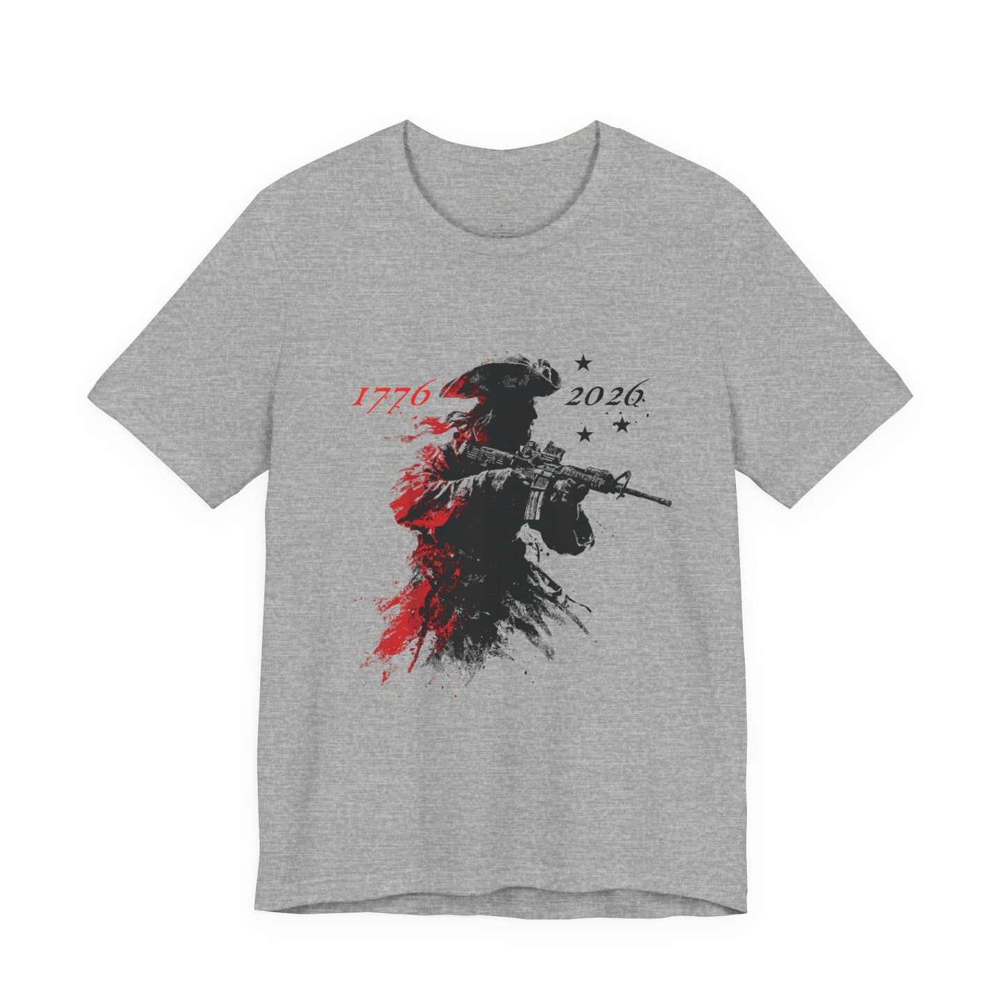 Paul Revere Patriotic Graphic Tee | American Flag Back Print T-Shirt