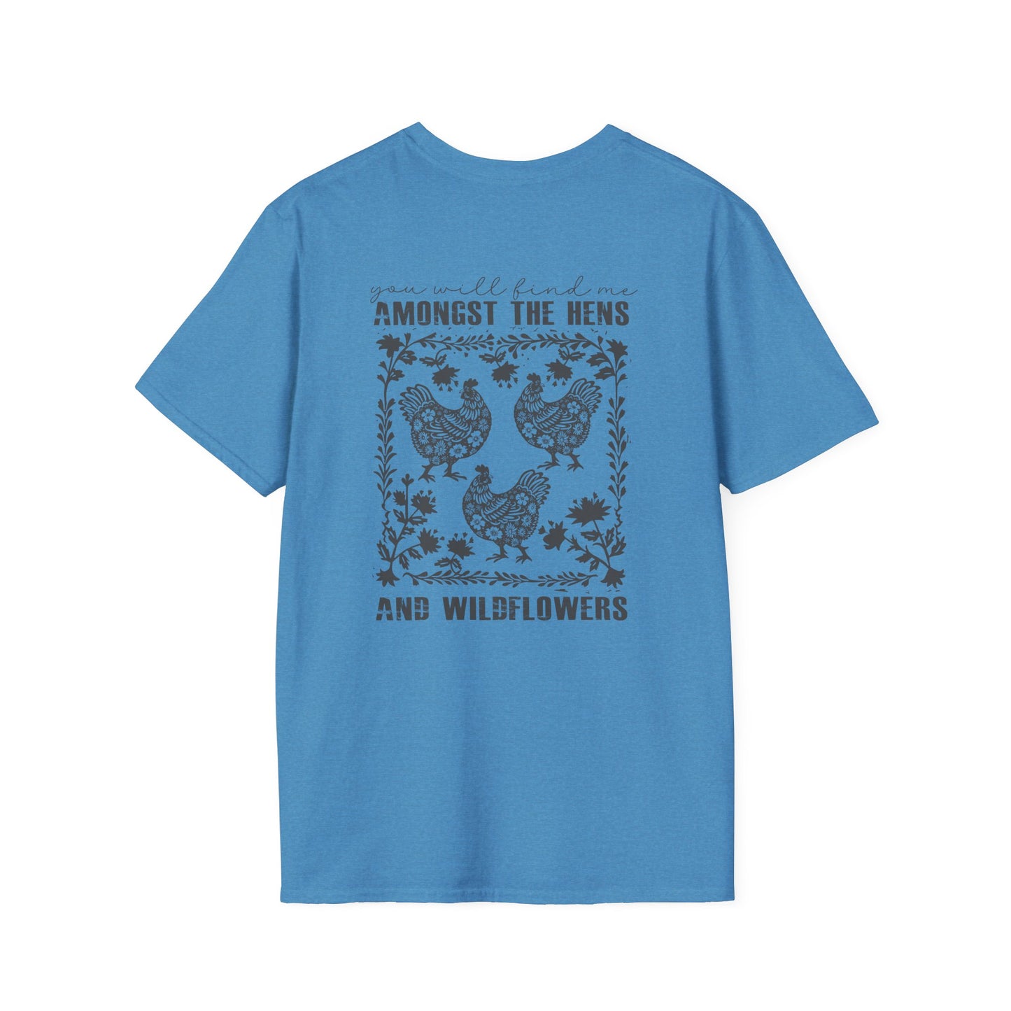 Floral Hen T-Shirt — Vintage Chicken Graphic Tee