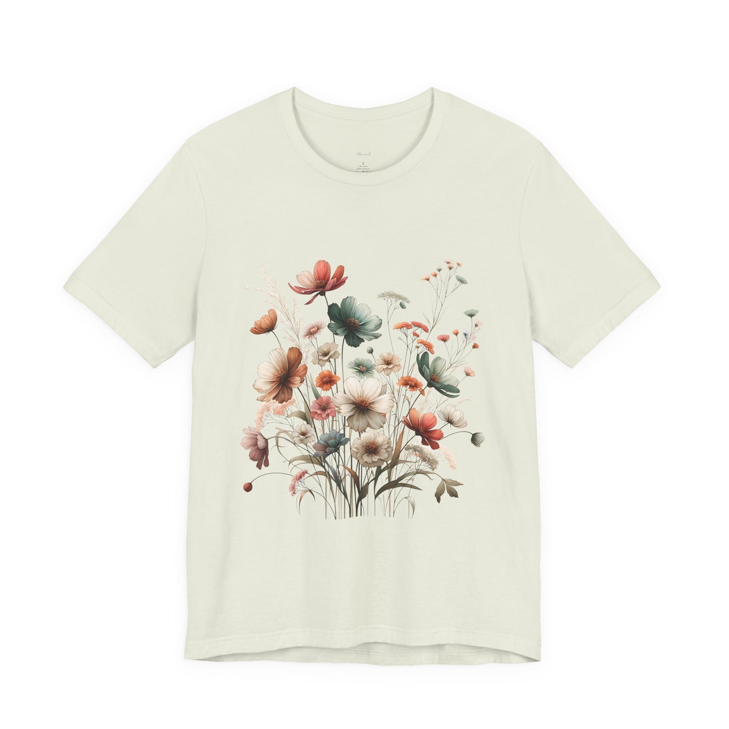 Floral Meadow Tee — Watercolor Wildflower Bouquet Women's Shirt