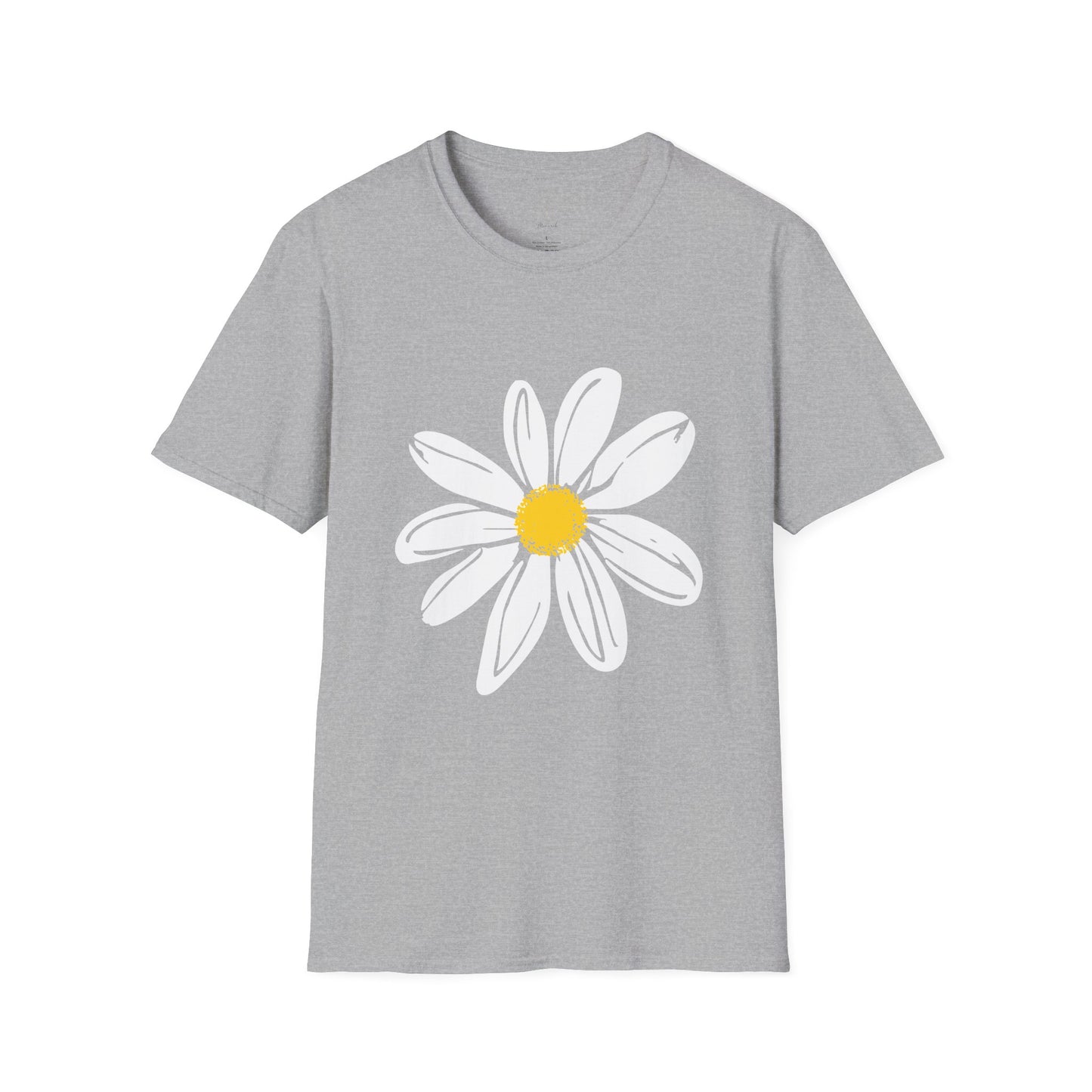Daisy Graphic Tee — Bold Floral Crew Neck