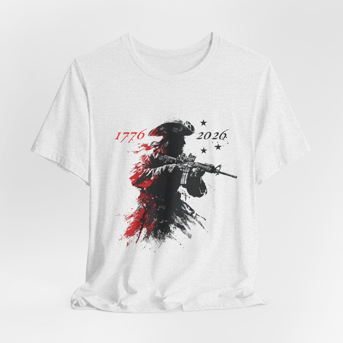 Paul Revere Patriotic Graphic Tee | American Flag Back Print T-Shirt