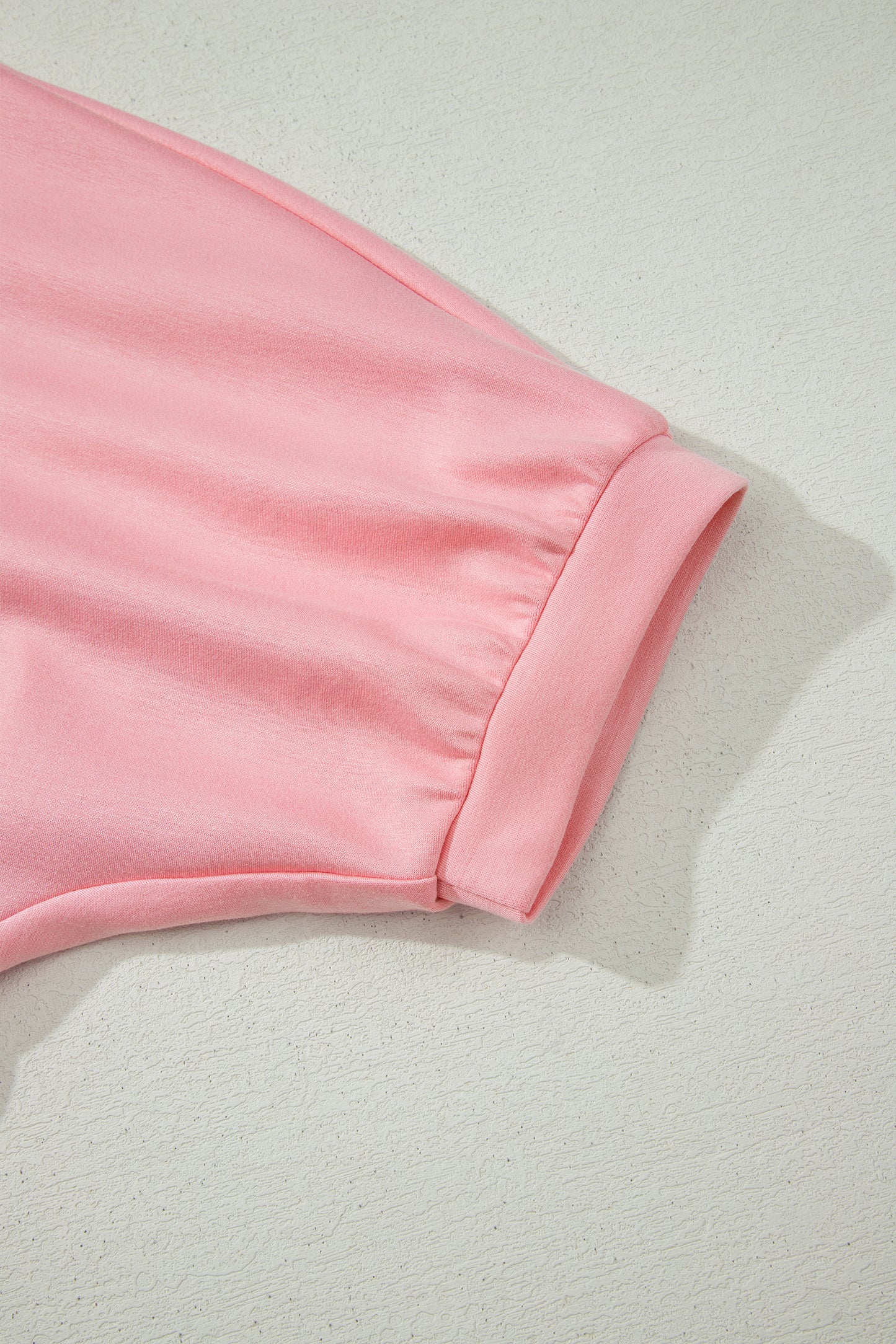 Scalloped V-Neck Dolman Top & Drawstring Short Set