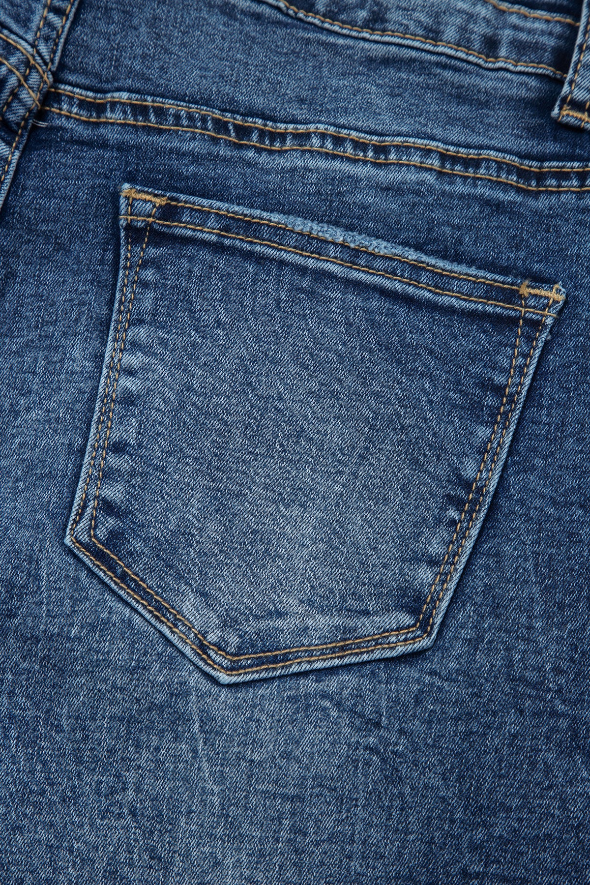 Acid Wash High Rise Flare Jeans