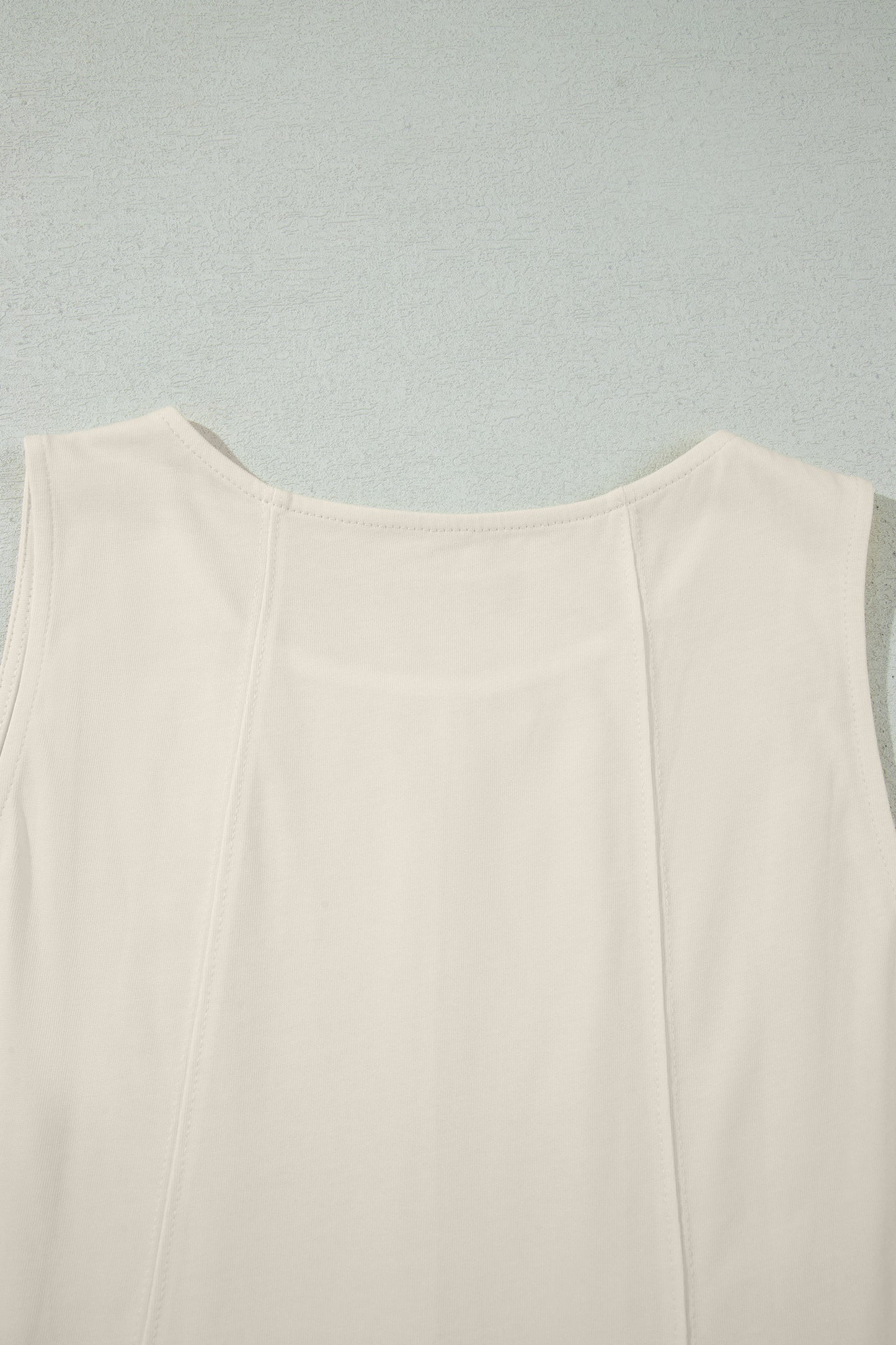 Stitched Detail Loose Tank Top & Shorts Set