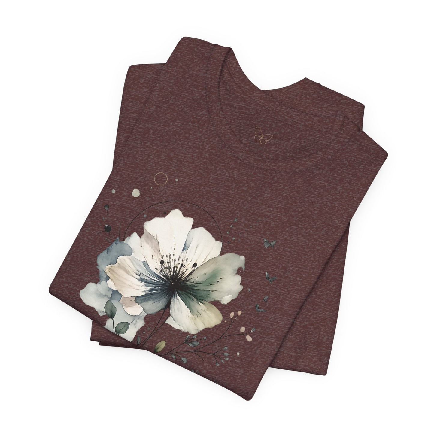 "Breathe" Watercolor Floral Tee |