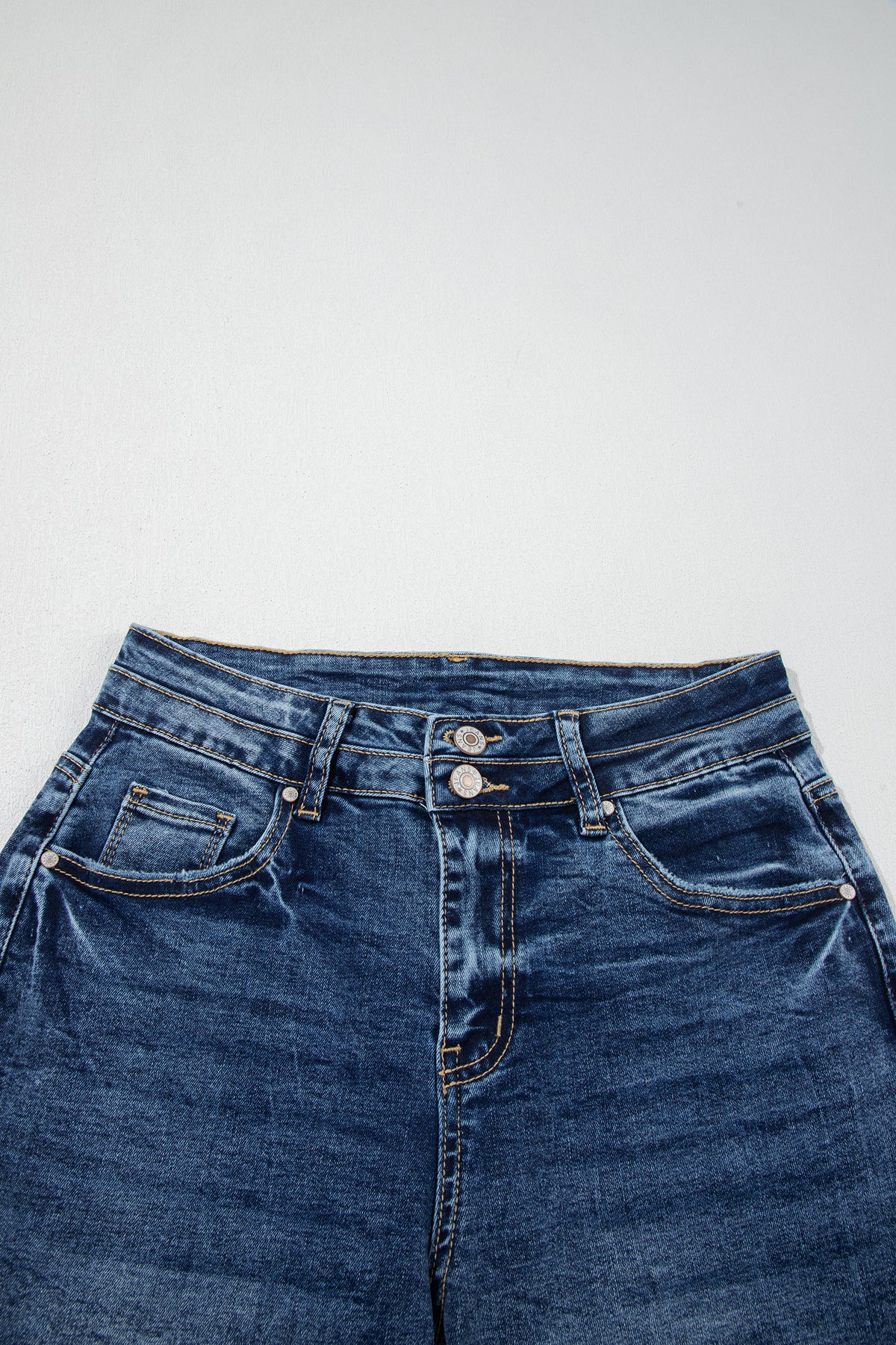 Acid Wash High Rise Flare Jeans