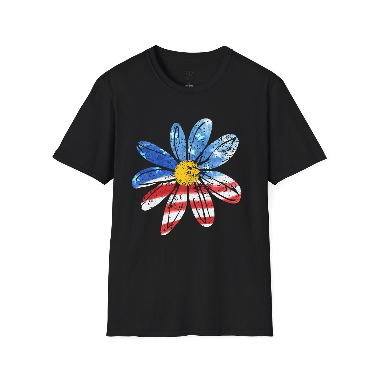 American Flag Daisy T-Shirt