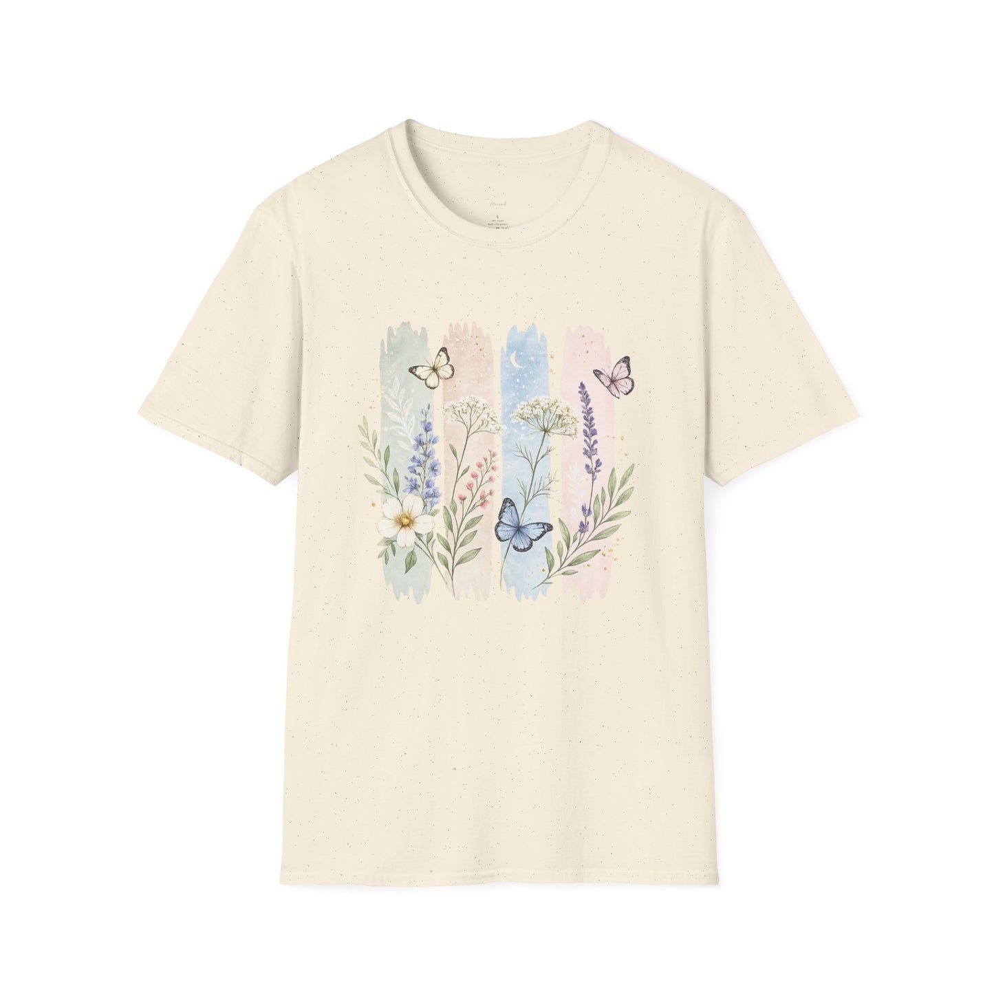 Floral Watercolor Butterfly T-Shirt — Pastel Garden Tee