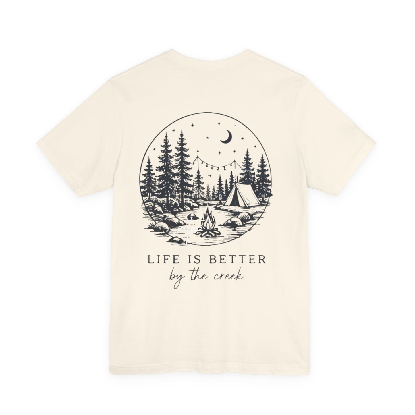 "Life Is Better by the Creek" Scenic Backprint