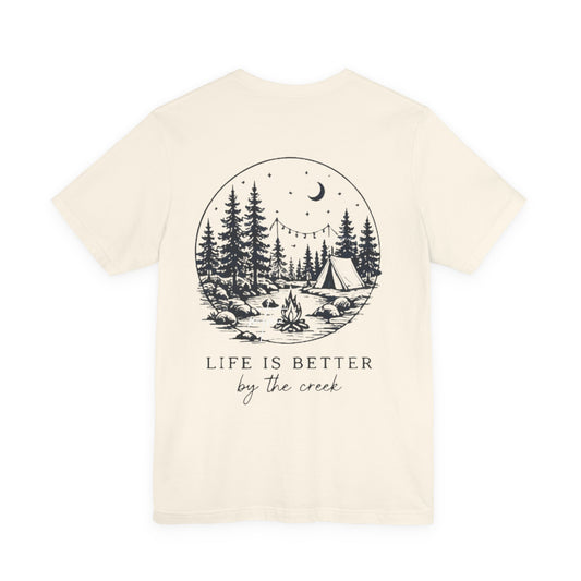 "Life Is Better by the Creek" Scenic Backprint
