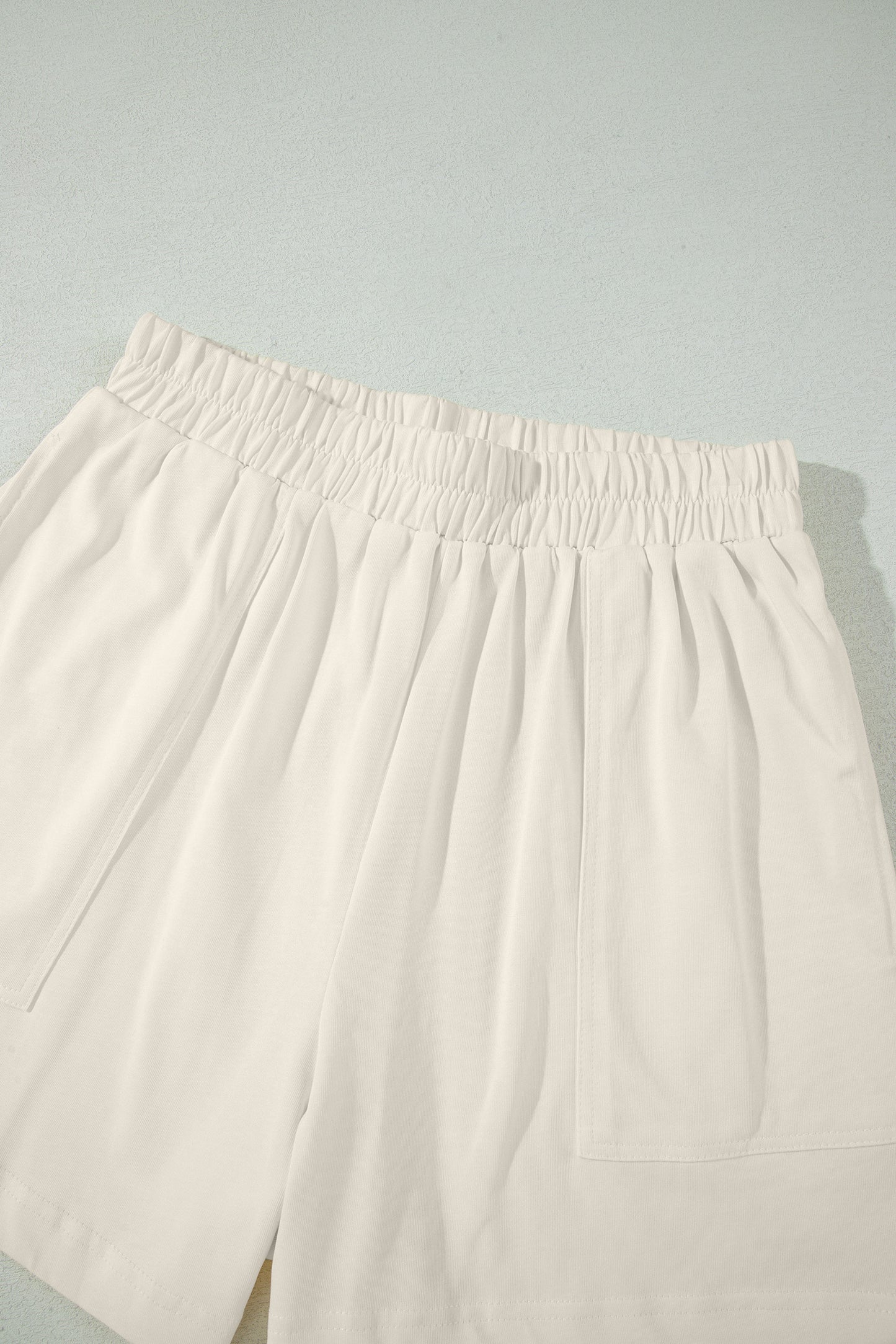 Stitched Detail Loose Tank Top & Shorts Set