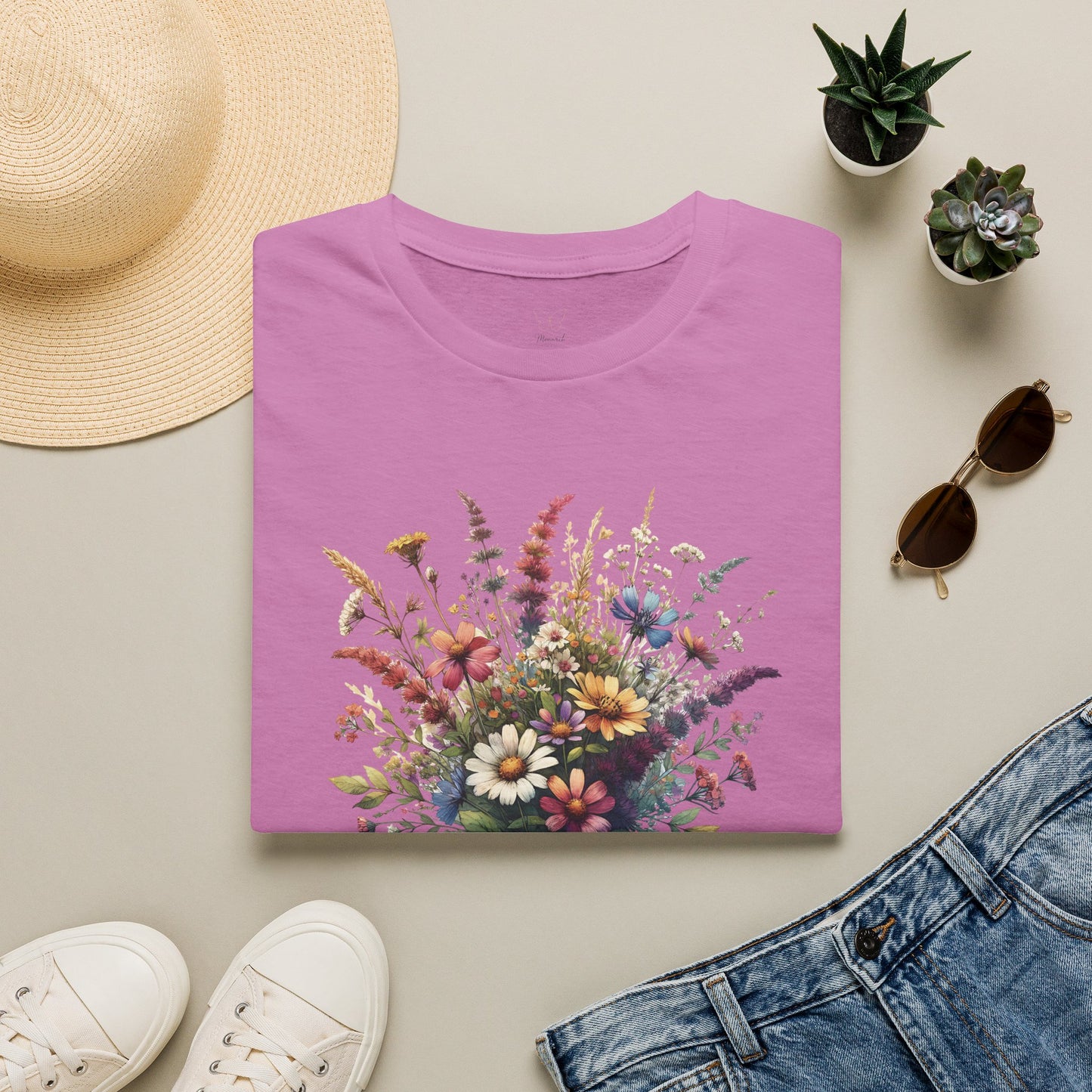 Floral Bouquet Tee — Watercolor Wildflower Garden T-Shirt