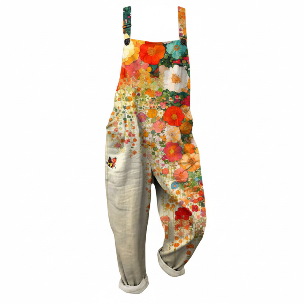 Women's Fun Print Overalls