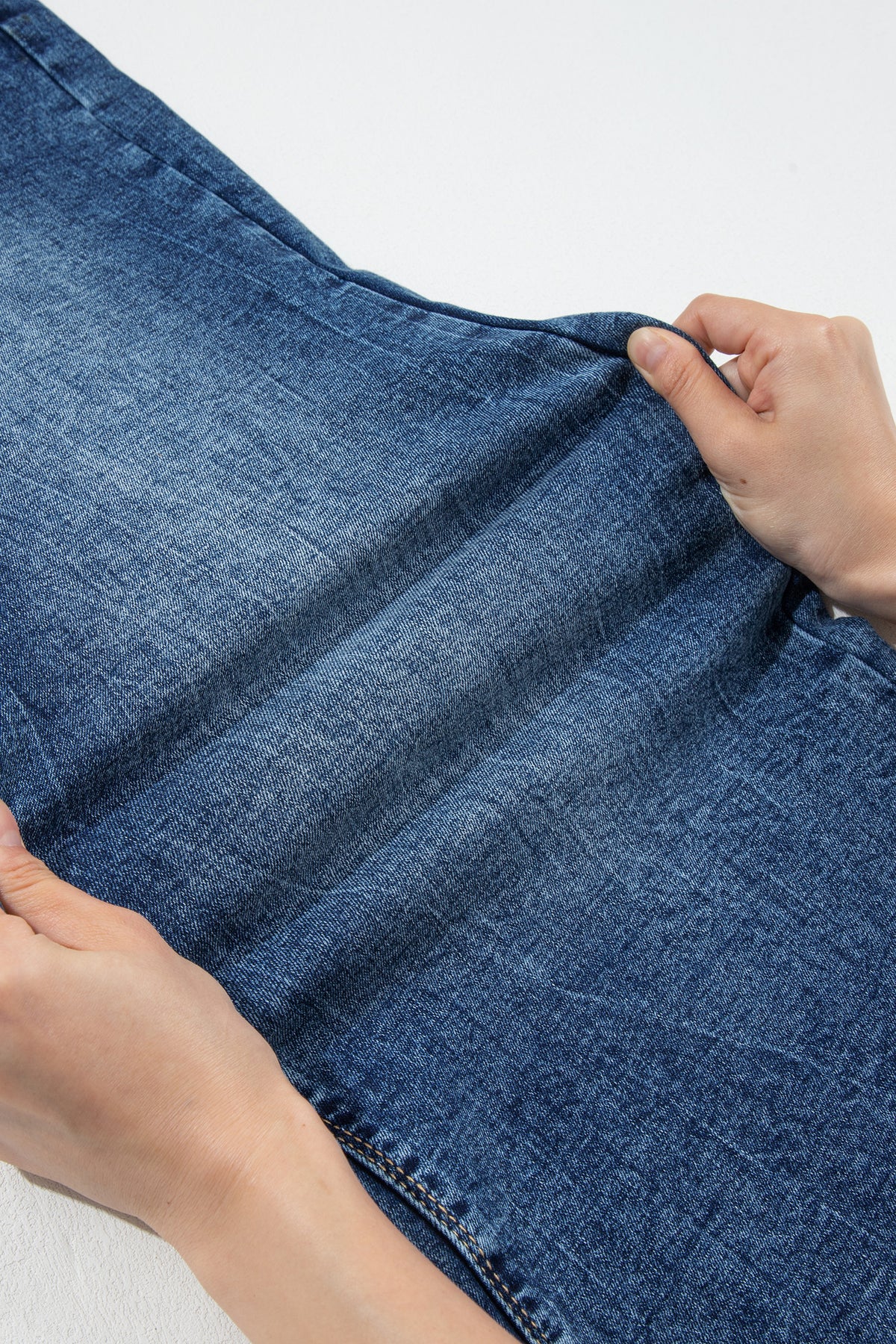 Acid Wash High Rise Flare Jeans