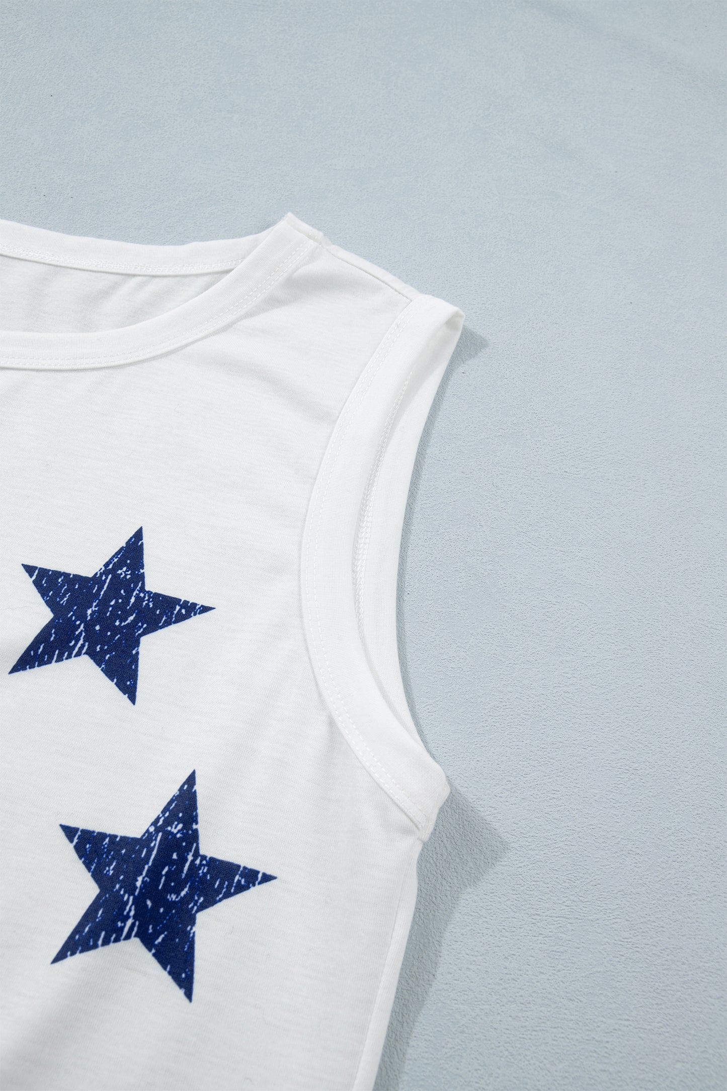 Vintage Stars & Stripes Tank Top – Patriotic Graphic Tee for Women