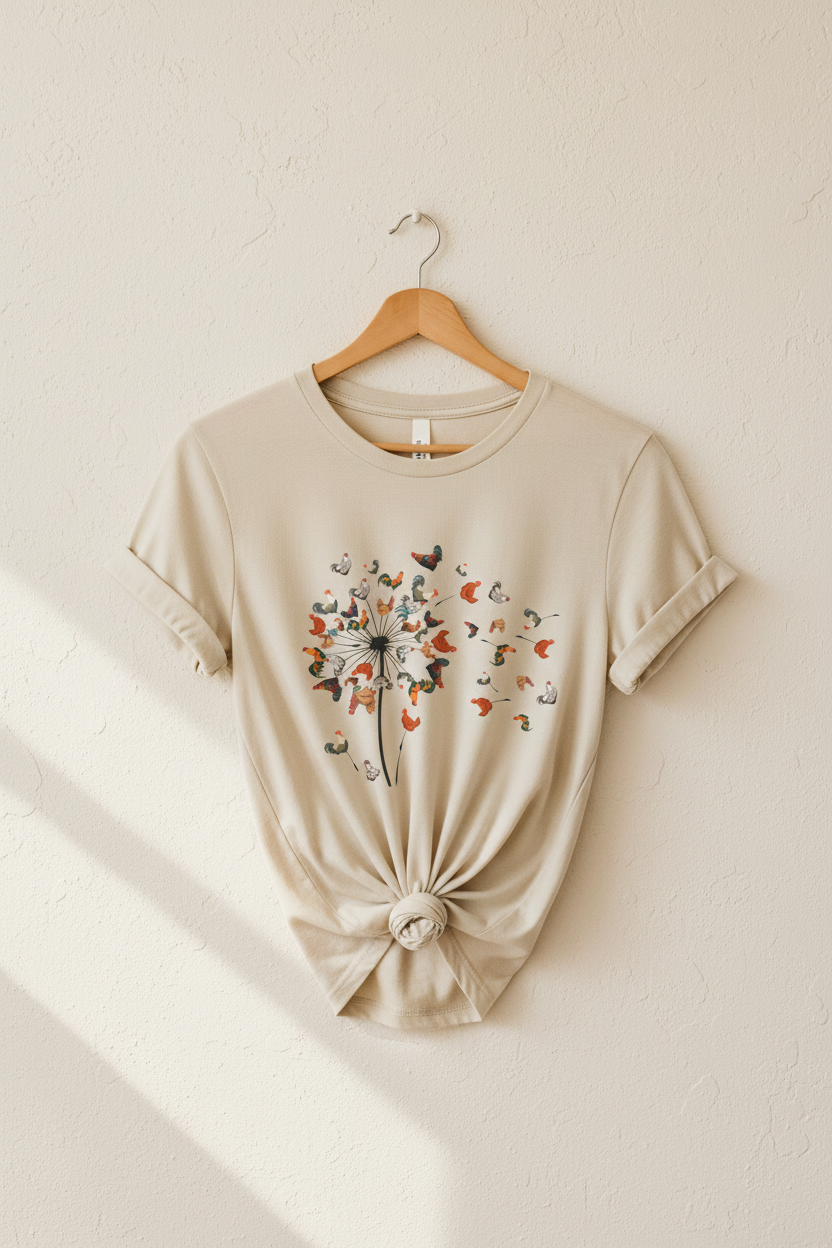 Knot & Hang — Chicken Dandelion Tee