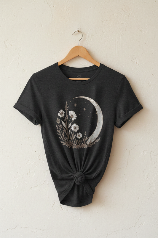Knot & Hang — Crescent Moon Wildflower Tee