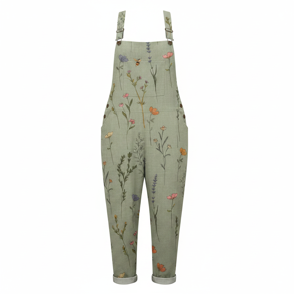 Women's Fun Print Overalls